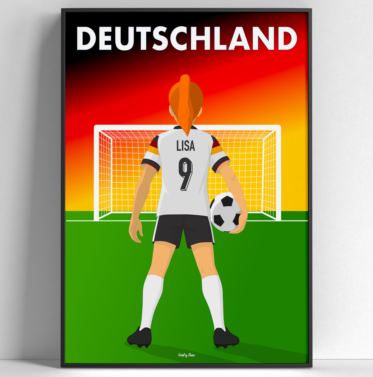 🇩🇪Poster Équipe d'Allemagne Personnalisé – Enfant