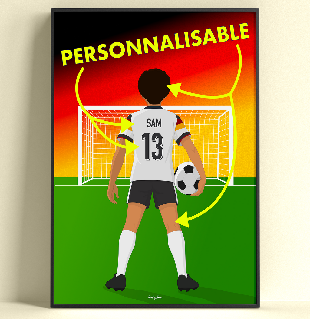 🇩🇪Poster Équipe d'Allemagne Personnalisé – Enfant