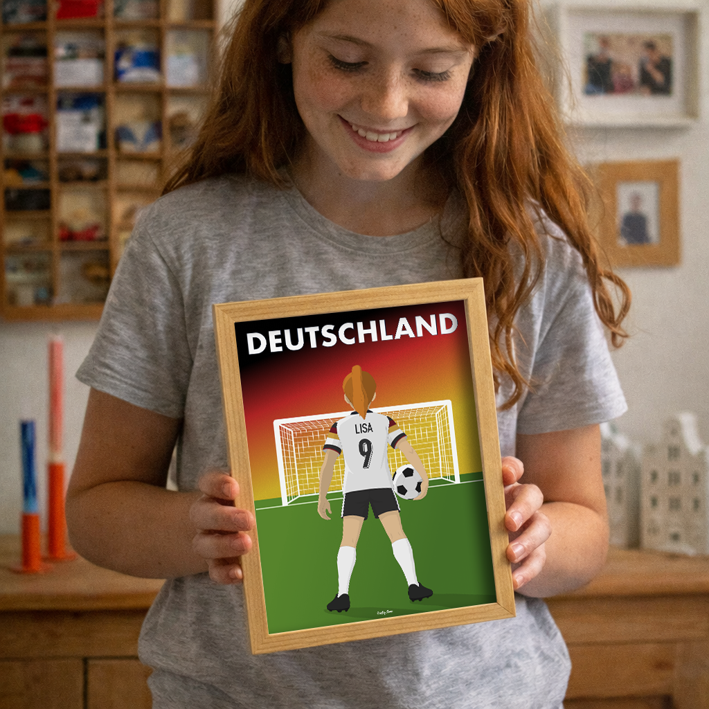 🇩🇪Poster Équipe d'Allemagne Personnalisé – Enfant