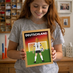 🇩🇪Poster Équipe d'Allemagne Personnalisé – Enfant