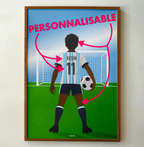 🇦🇷Poster Équipe d'Argentine Personnalisé – Enfant