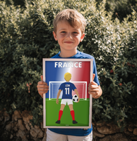 🇫🇷 Poster Équipe de France Personnalisé – Enfant