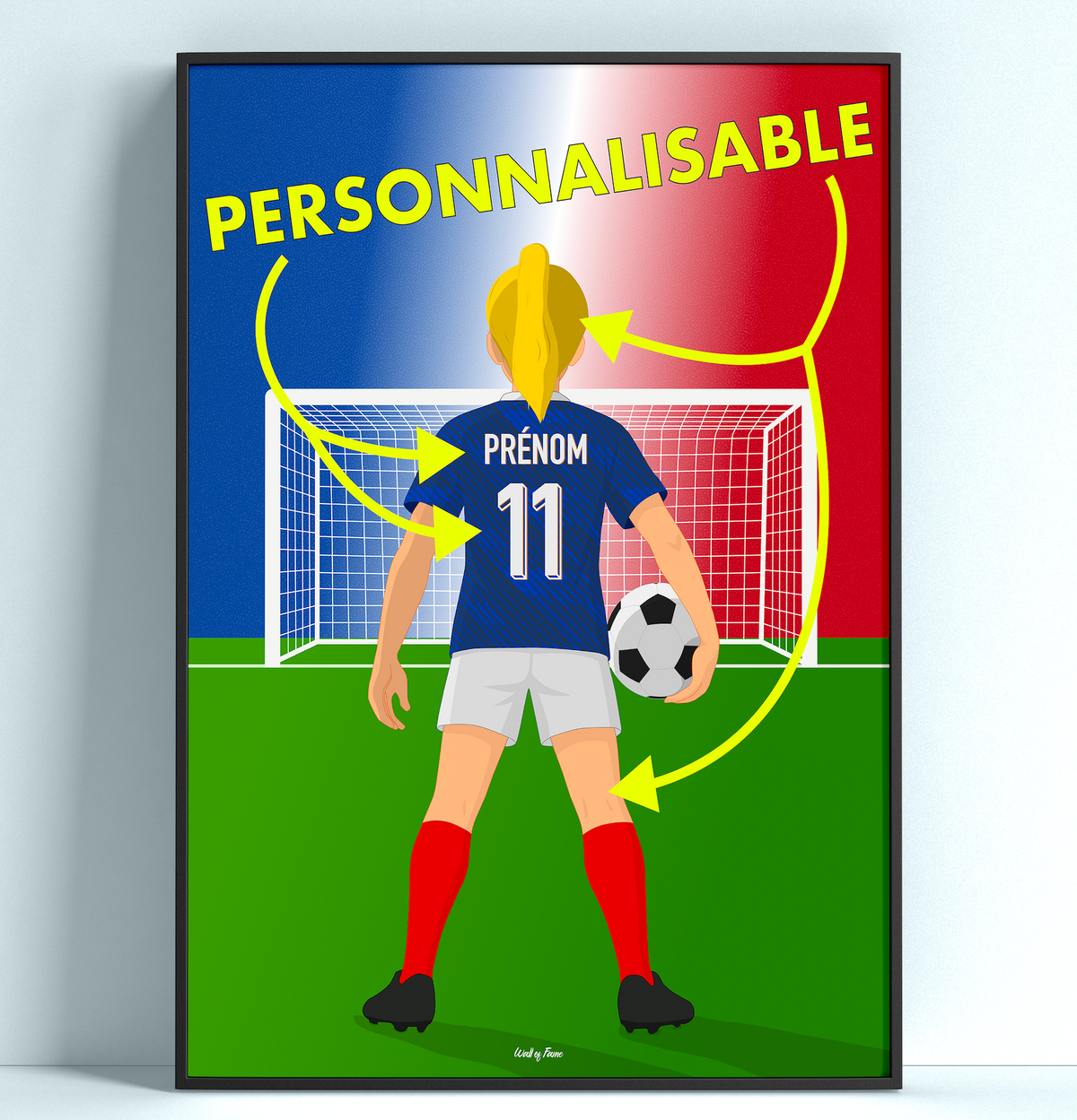 🇫🇷 Poster Équipe de France Personnalisé – Enfant