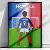🇫🇷 Poster Équipe de France Personnalisé – Enfant
