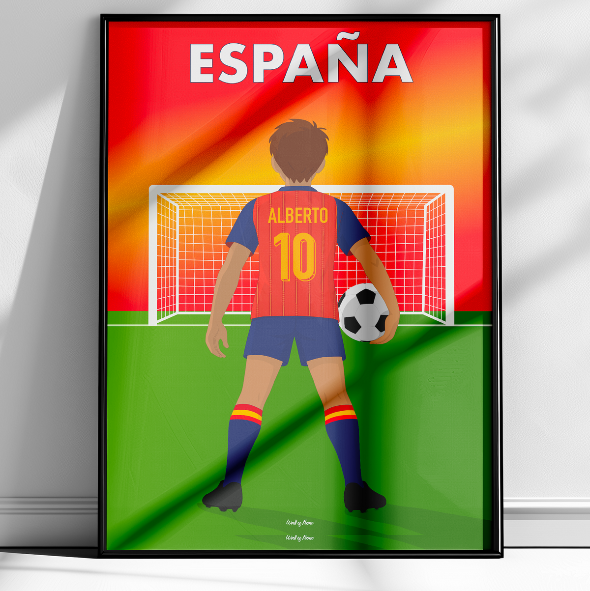 🇪🇸 Poster Équipe d'Espagne Personnalisé – Enfant