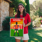 🇪🇸 Poster Équipe d'Espagne Personnalisé – Enfant