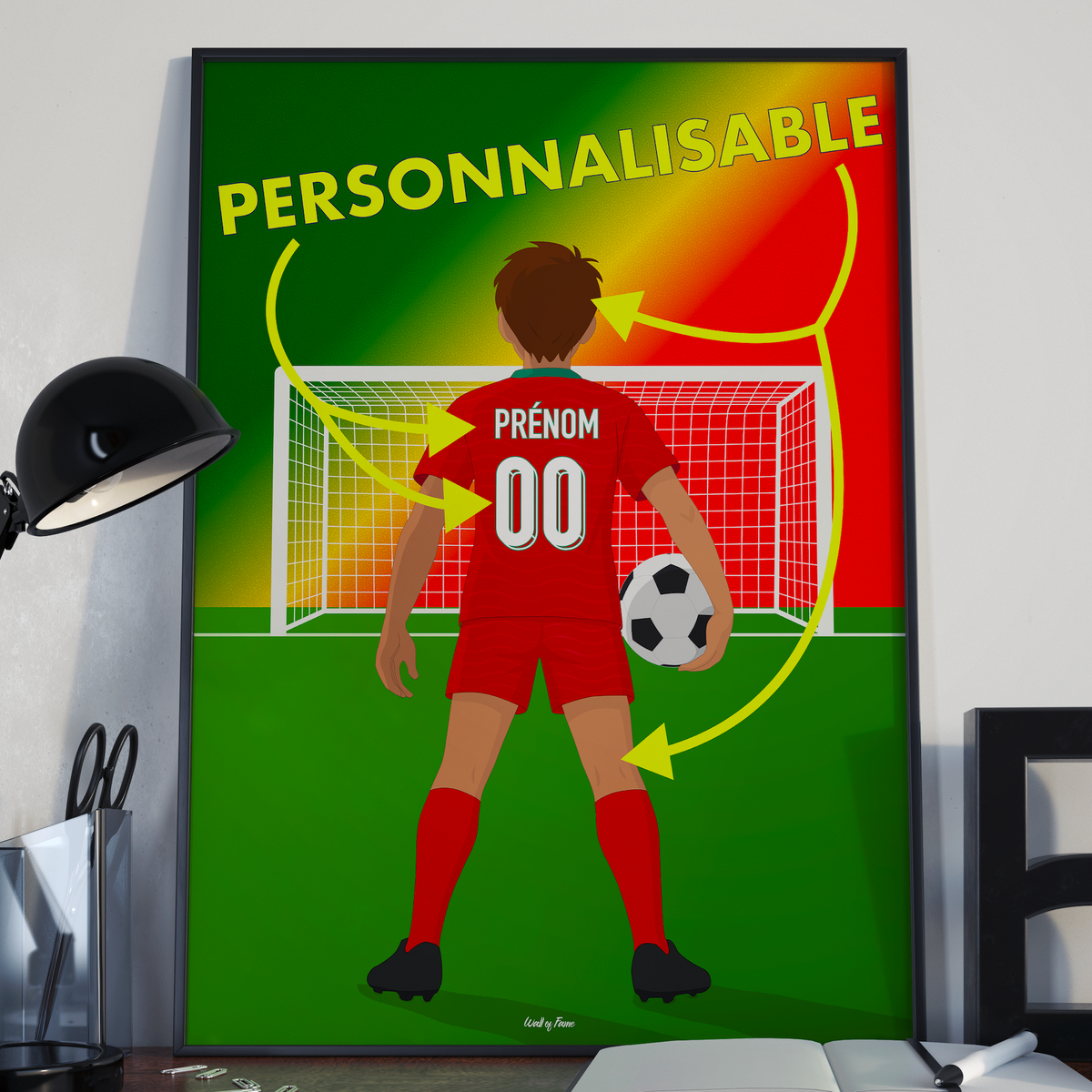 🇵🇹Poster Équipe du Portugal Personnalisé – Enfant
