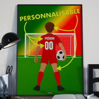 🇵🇹Poster Équipe du Portugal Personnalisé – Enfant