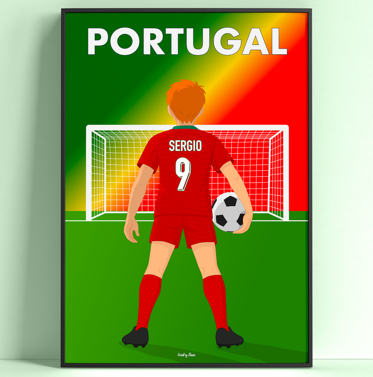 🇵🇹Poster Équipe du Portugal Personnalisé – Enfant