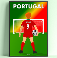 🇵🇹Poster Équipe du Portugal Personnalisé – Enfant