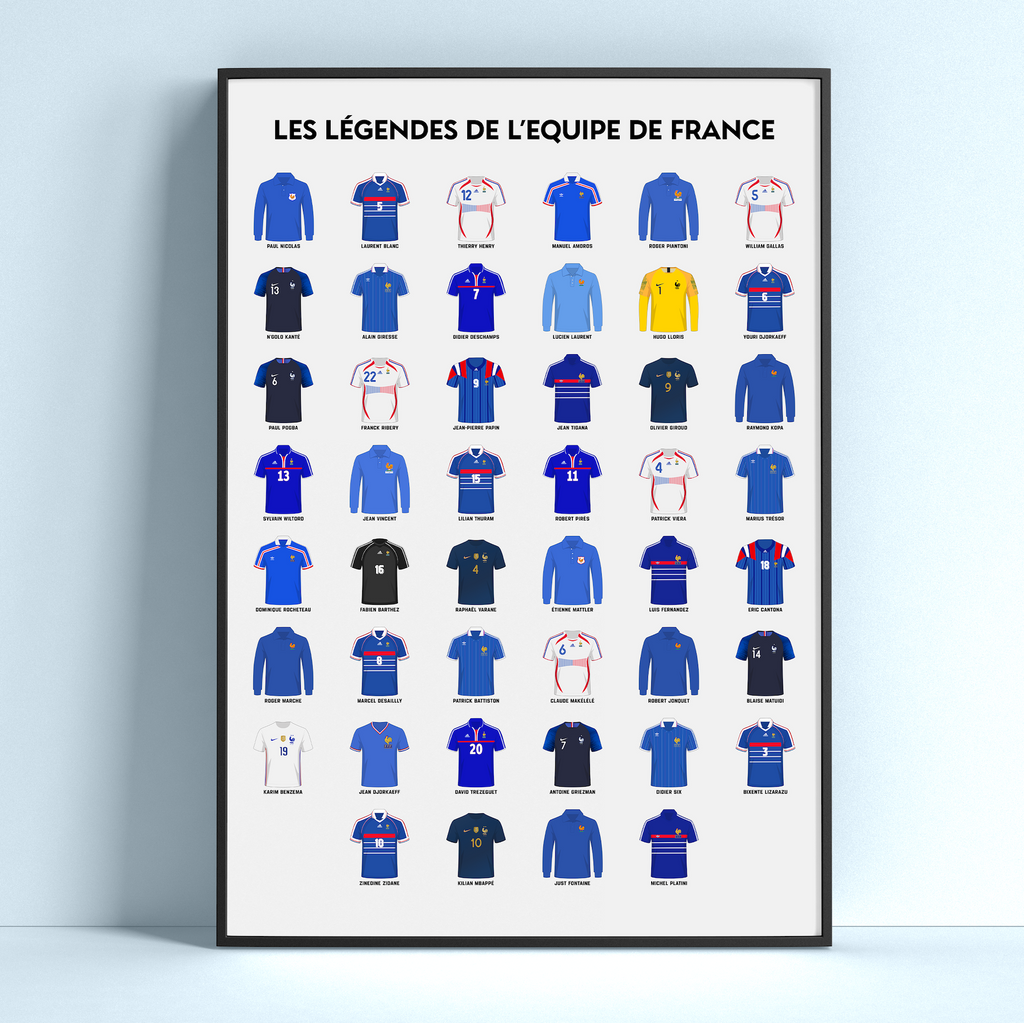 Poster FRENCH TEAM LEGENDS - LES LÉGENDES DE L'EQUIPE DE FRANCE en affiche