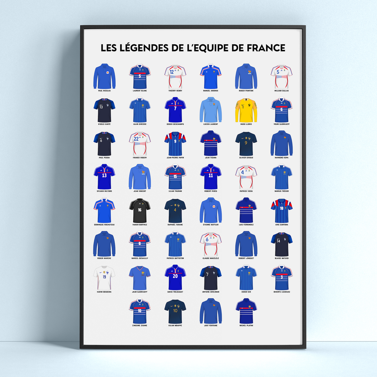 Poster FRENCH TEAM LEGENDS - LES LÉGENDES DE L'EQUIPE DE FRANCE en affiche