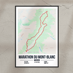 Poster Personnalisé Marathon du Mont-Blanc