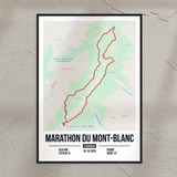 Poster Personnalisé Marathon du Mont-Blanc