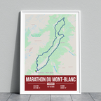 Poster Personnalisé Marathon du Mont-Blanc