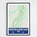 Poster Personnalisé Marathon du Mont-Blanc