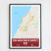 Poster Semi-Marathon de Biarritz Personnalisé