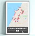 Poster Semi-Marathon de Biarritz Personnalisé
