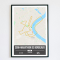 Poster Semi-Marathon de Bordeaux Personnalisé