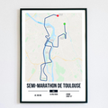 Poster Personnalisé Semi-Marathon de Toulouse