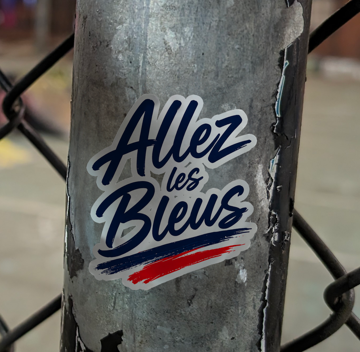 🇫🇷 Planche de Stickers – Allez les Bleus (x2)