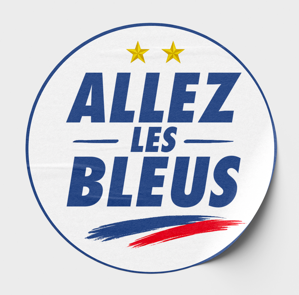 🇫🇷 Planche de Stickers – Allez les Bleus (x2)