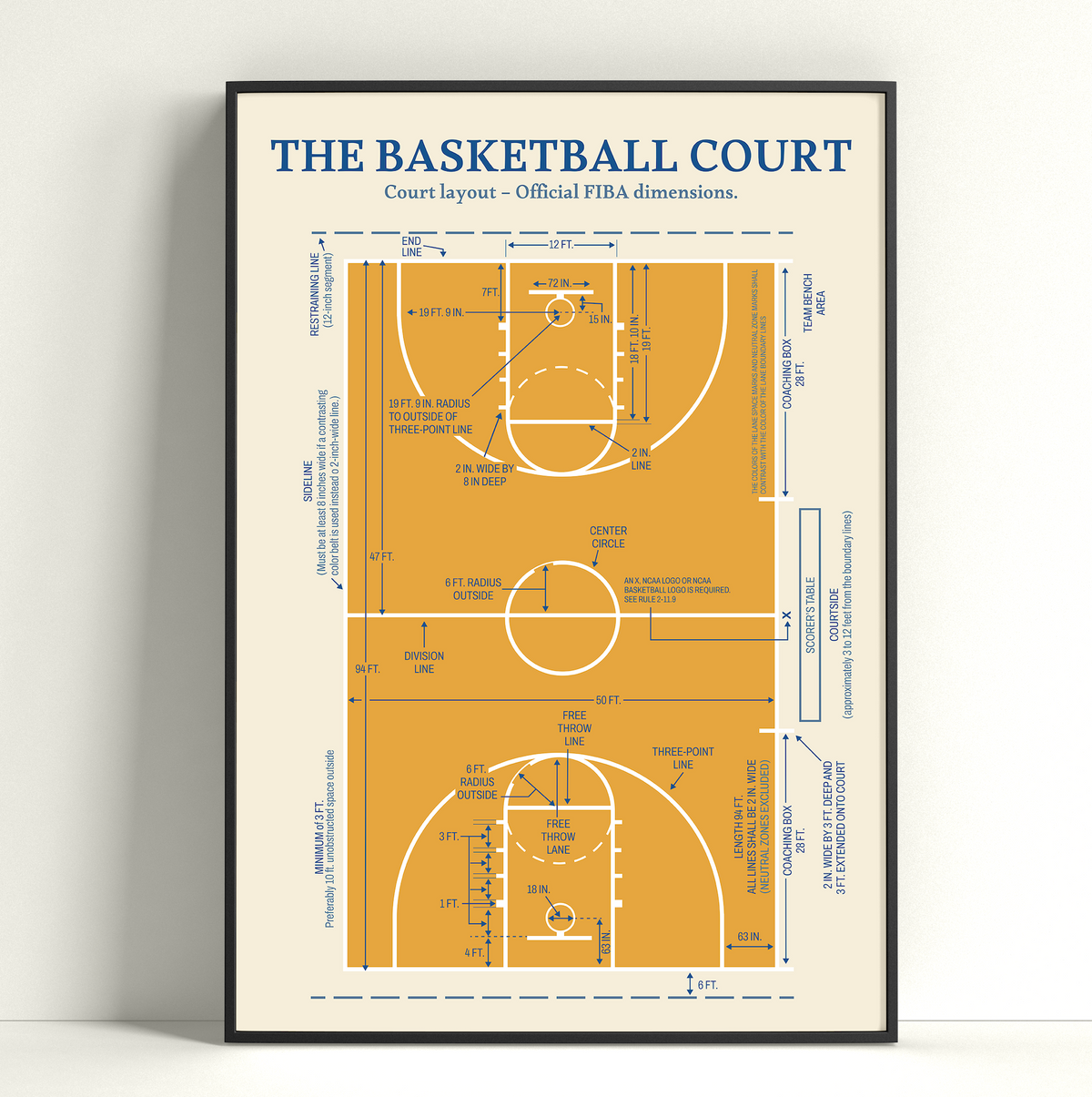 Poster THE COURT - LE TERRAIN DE BASKET en affiche