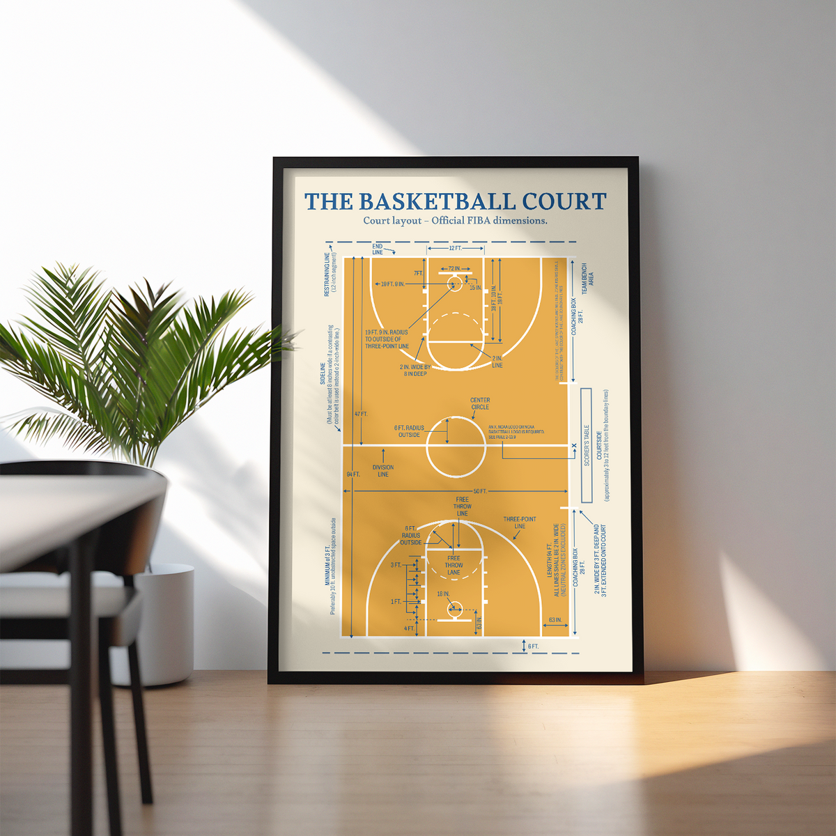 Poster THE COURT - LE TERRAIN DE BASKET en affiche