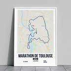 Poster Personnalisé Marathon de Toulouse