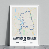 Poster Personnalisé Marathon de Toulouse
