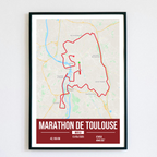 Poster Personnalisé Marathon de Toulouse