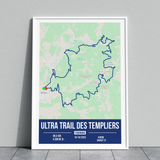 Poster Personnalisé Ultra Trail des Templiers (99,5 km)
