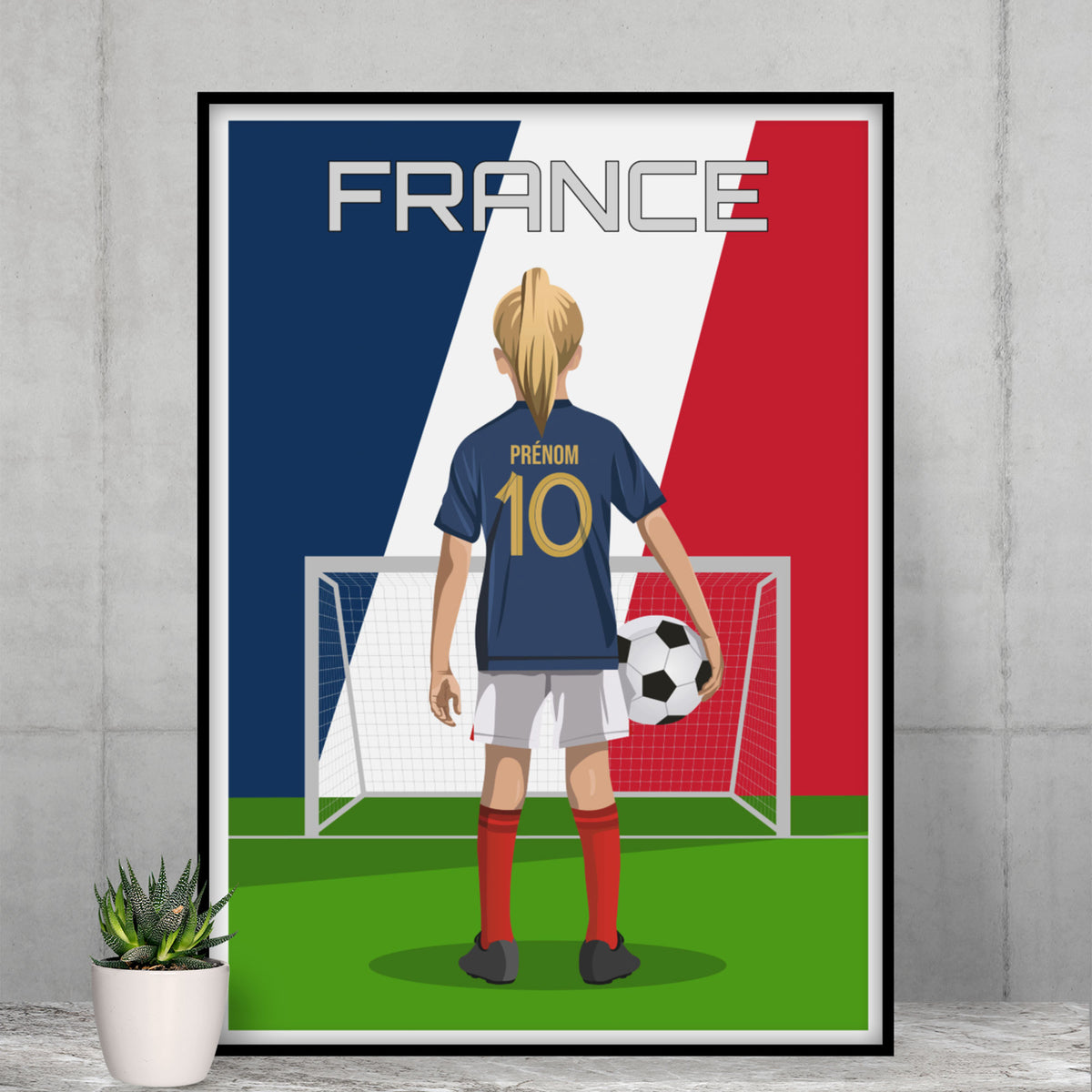 Affiche Football Enfant Personnalisée - France