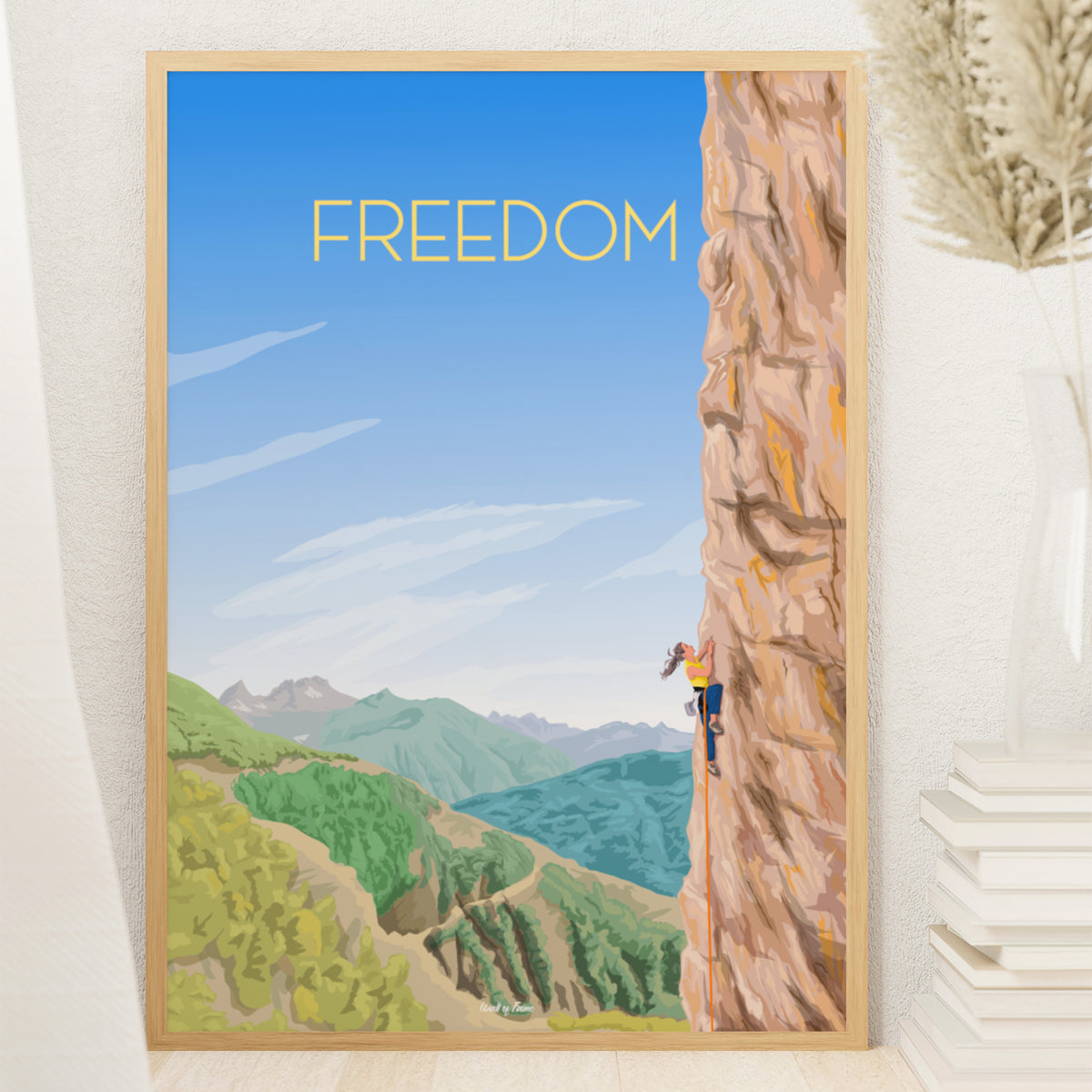 Freedom - Affiche escalade