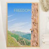 Freedom - Climbing poster