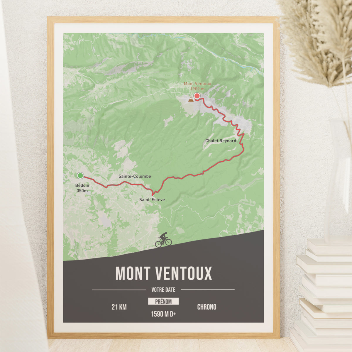 Mont Ventoux - Customizable cycling poster