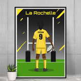 Affiche Rugby Enfant Personnalisée - La Rochelle
