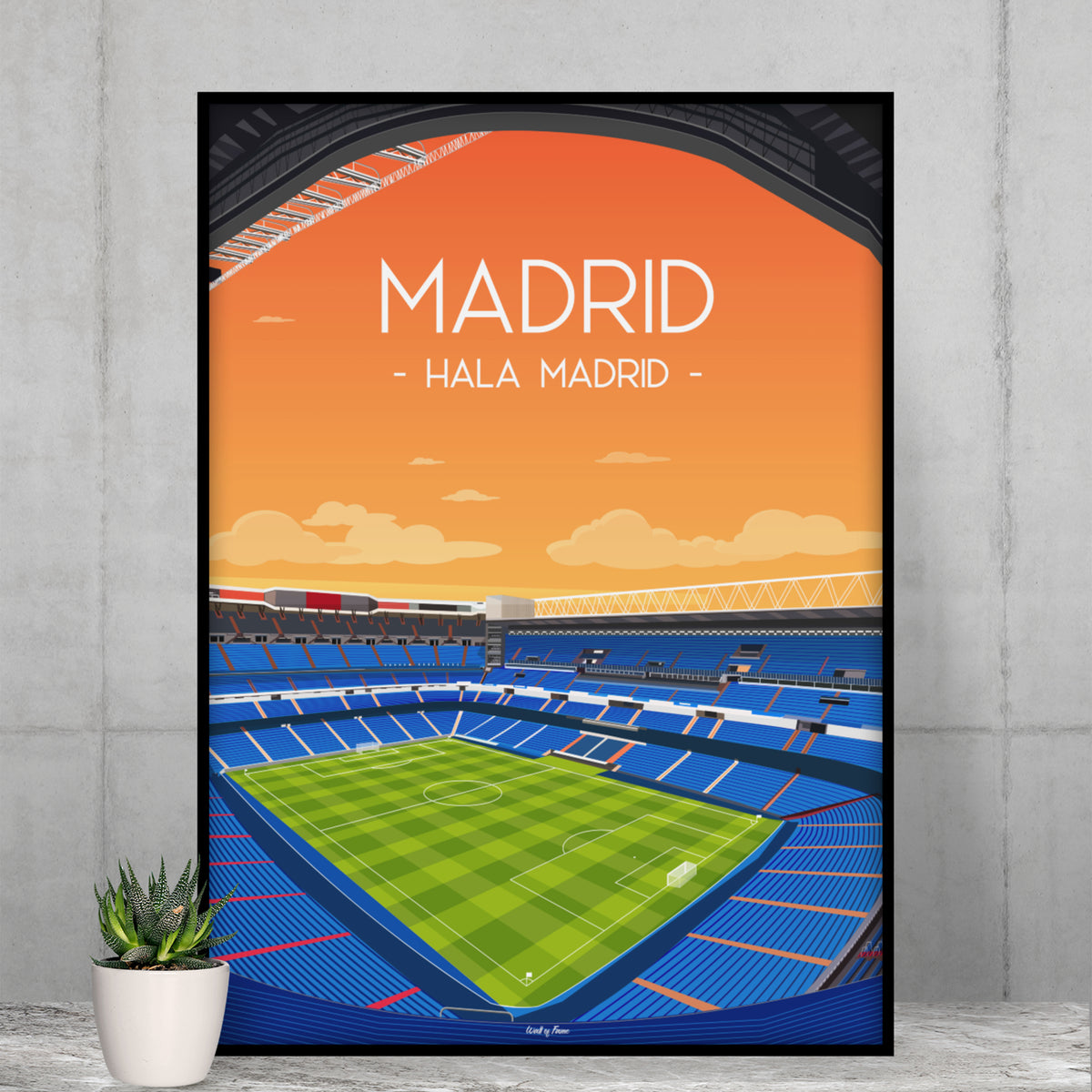 Poster Madrid - Stade de foot