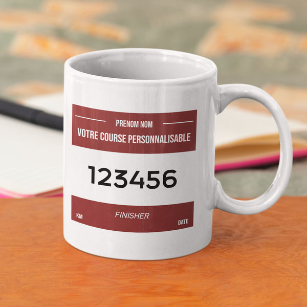 Mug course personnalisable