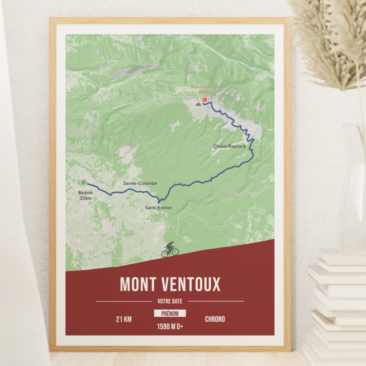Mont Ventoux - Customizable cycling poster
