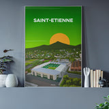 Saint-Etienne - Stade Geoffroy Guichard vu du ciel