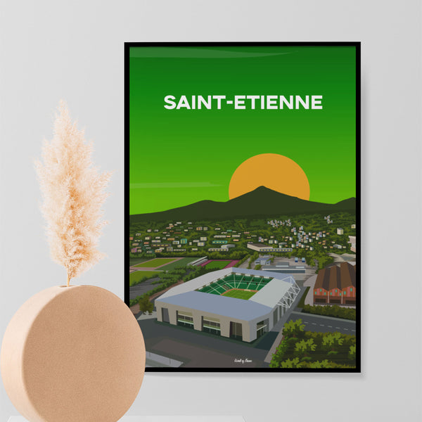 Saint-Etienne - Stade Geoffroy Guichard vu du ciel