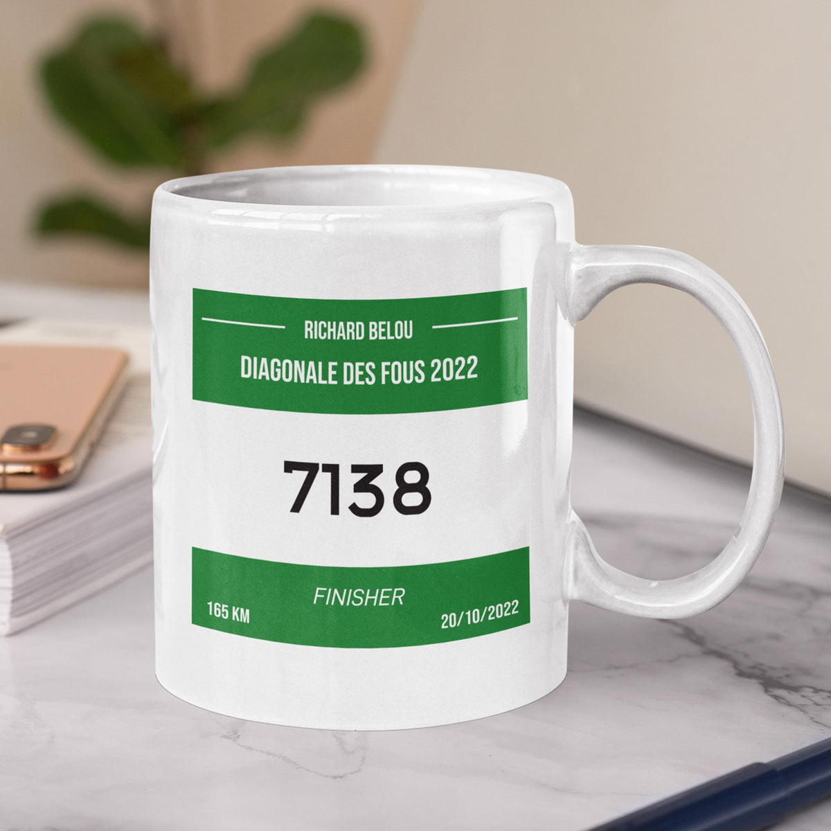 Mug course personnalisable