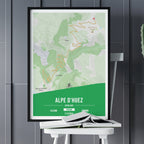 Alpe d'Huez - Customizable cycling poster