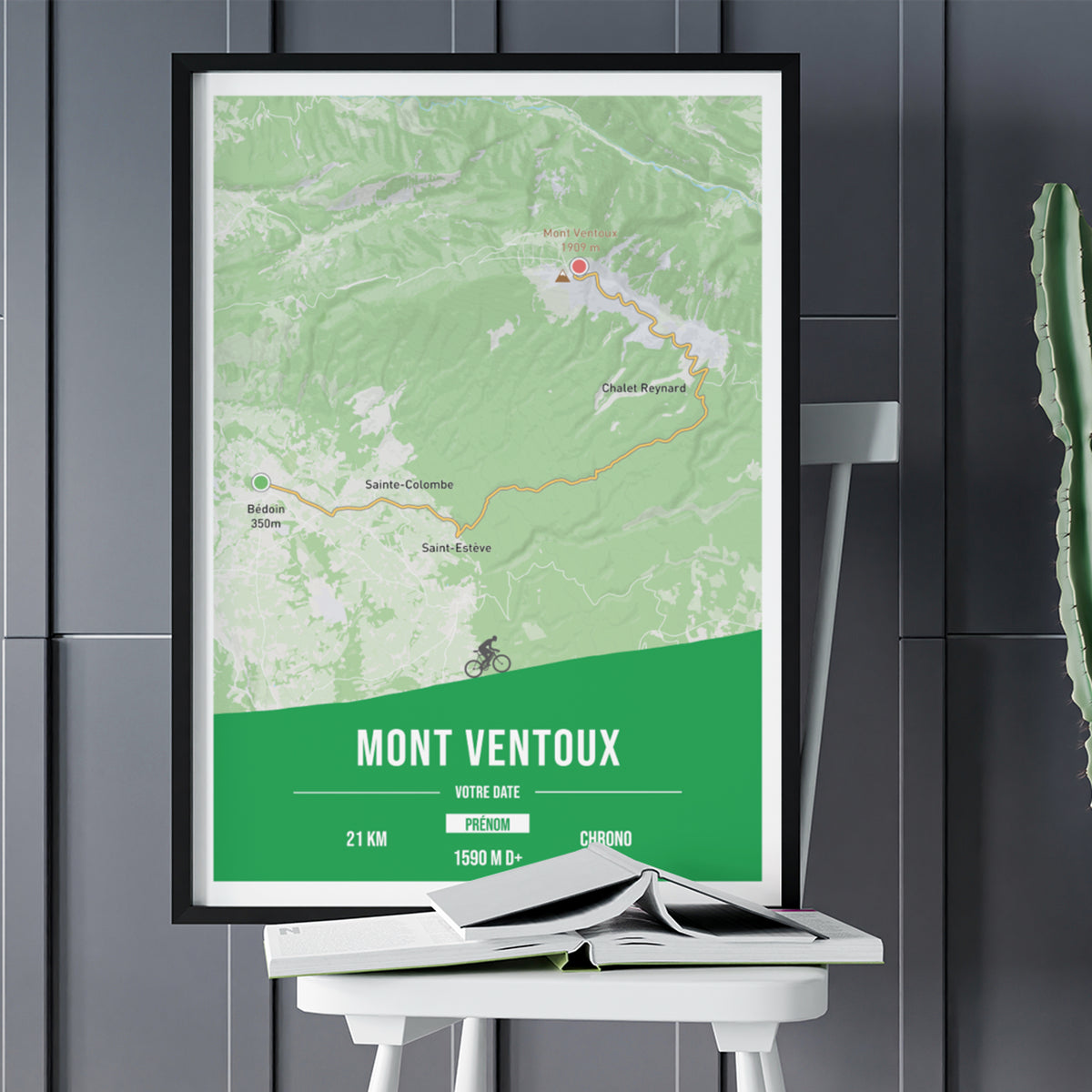 Mont Ventoux - Customizable cycling poster