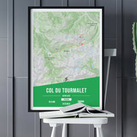 Col du Tourmalet - Affiche cyclisme personnalisable