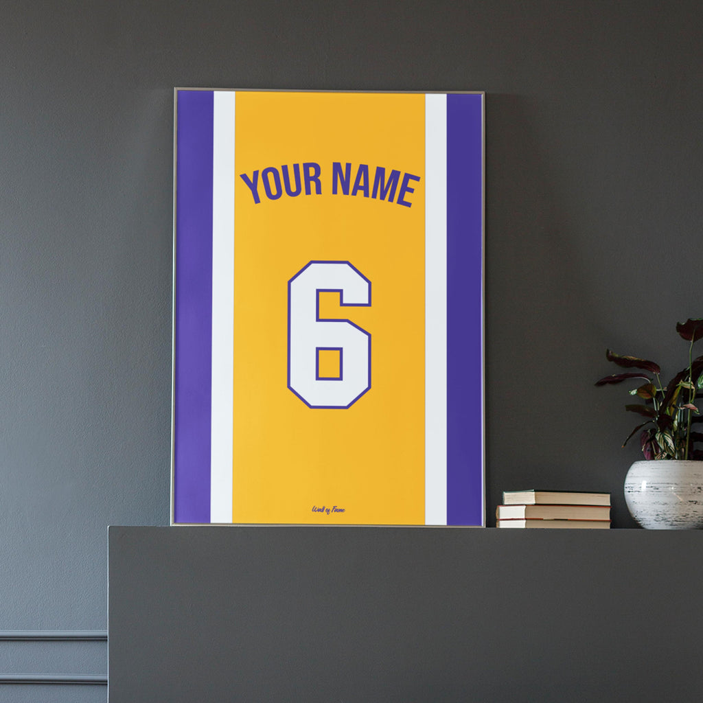 Affiche Basket Personnalisée - Maillot