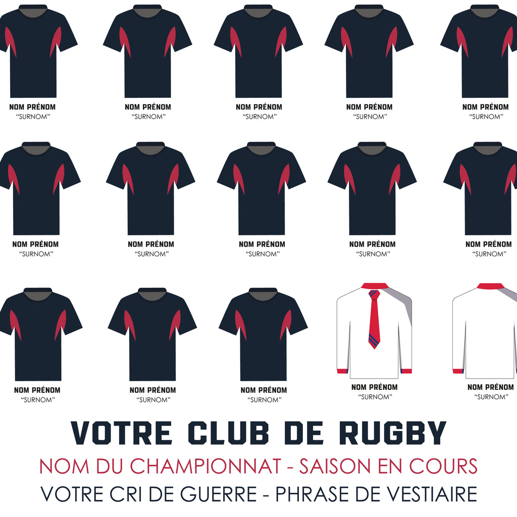 Votre club de rugby personnalisable