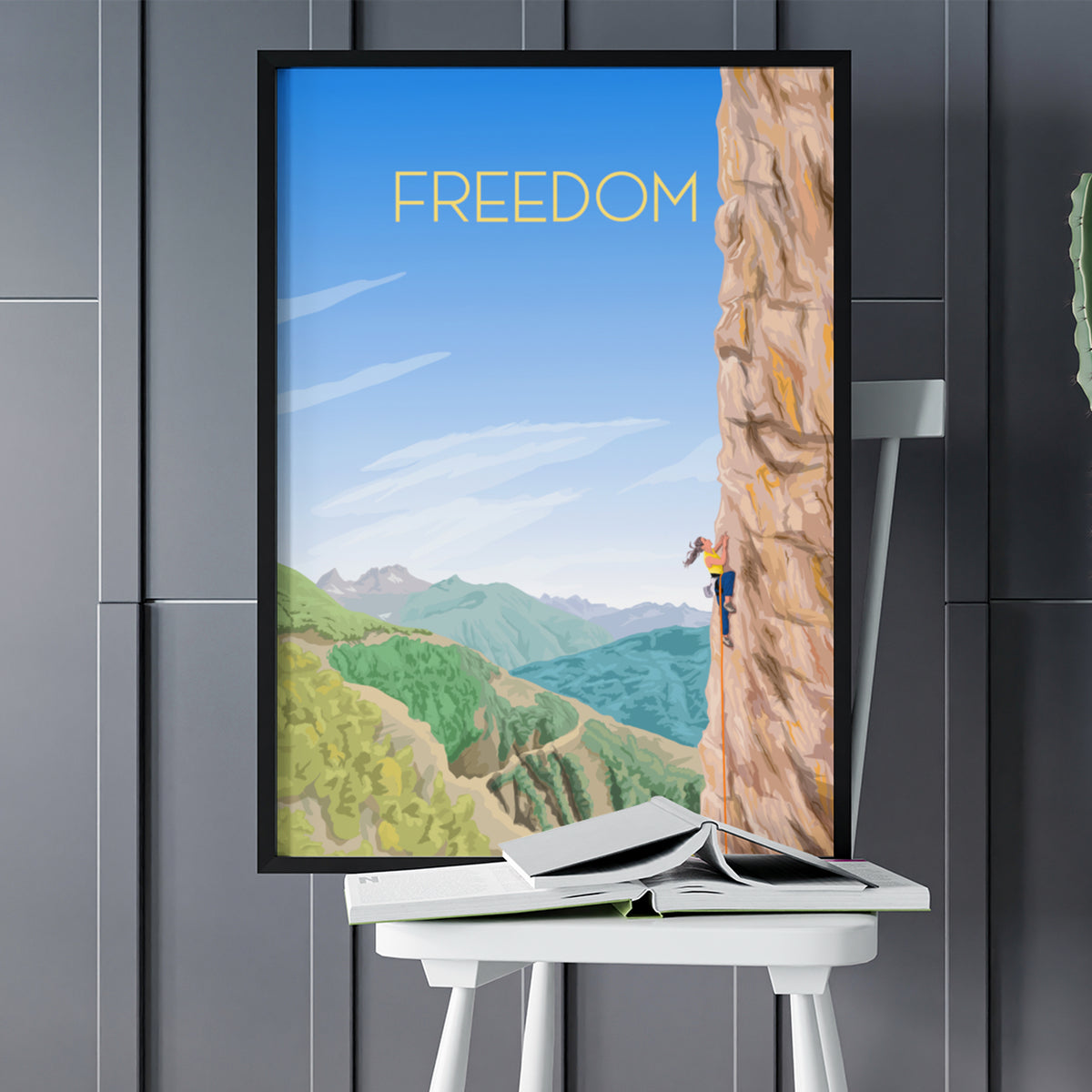 Freedom - Affiche escalade