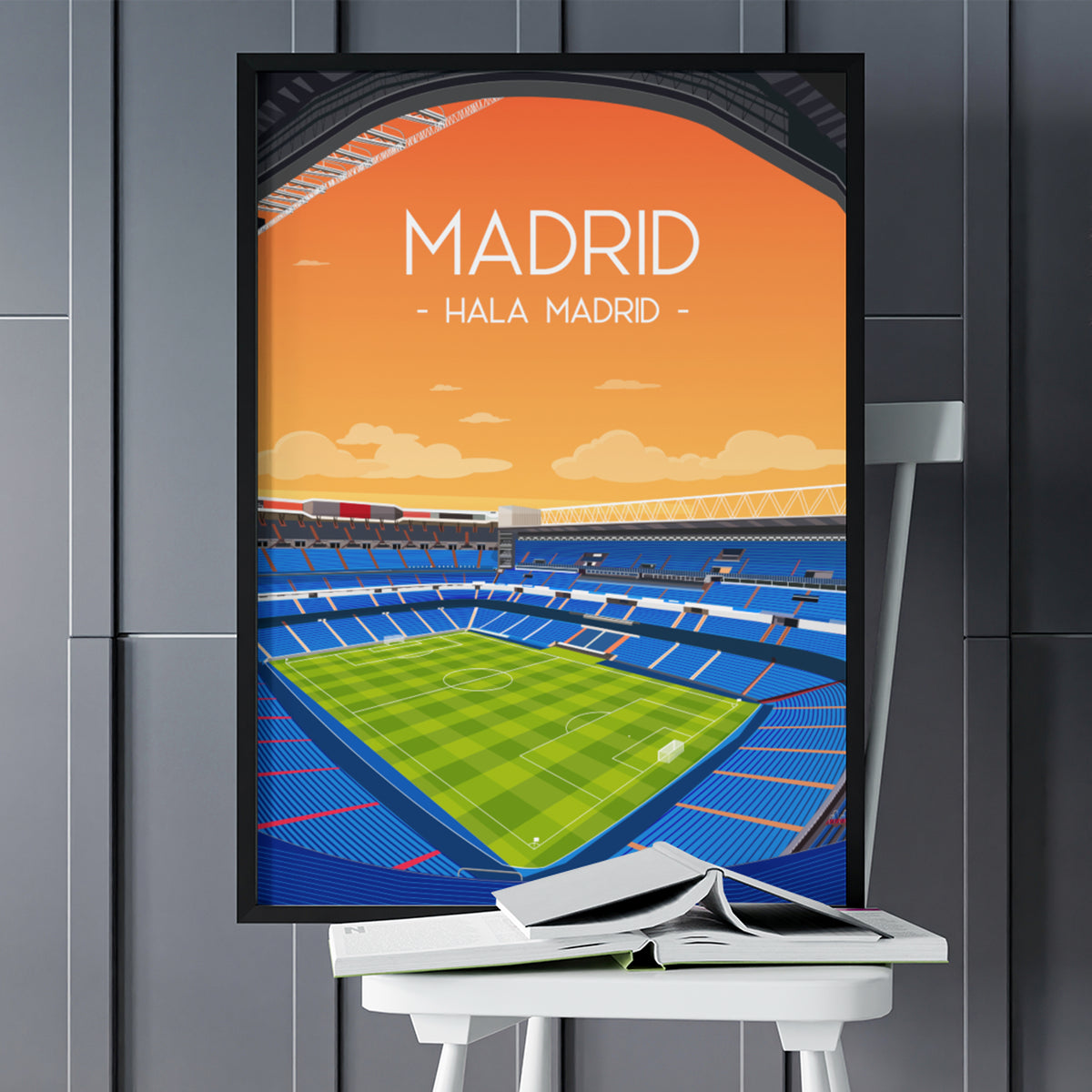 Poster Madrid - Stade de foot
